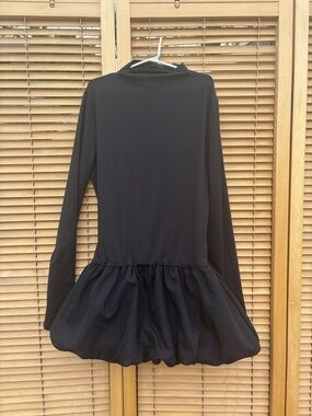 SHEIN Black Long-Sleeve Mini Dress Dancer Dress